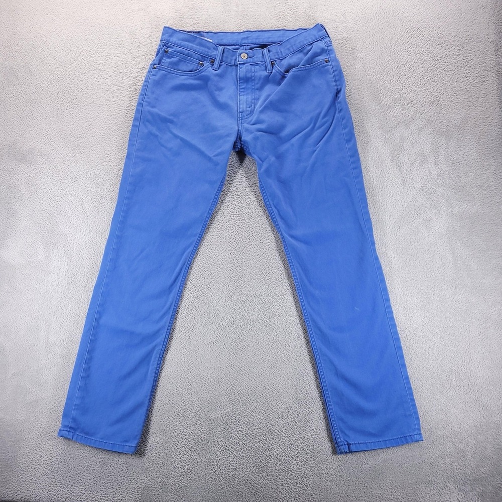 Levis 511 Jeans Mens 34x32 Blue Slim Tapered Medium Wash Stretch Denim Comfort
